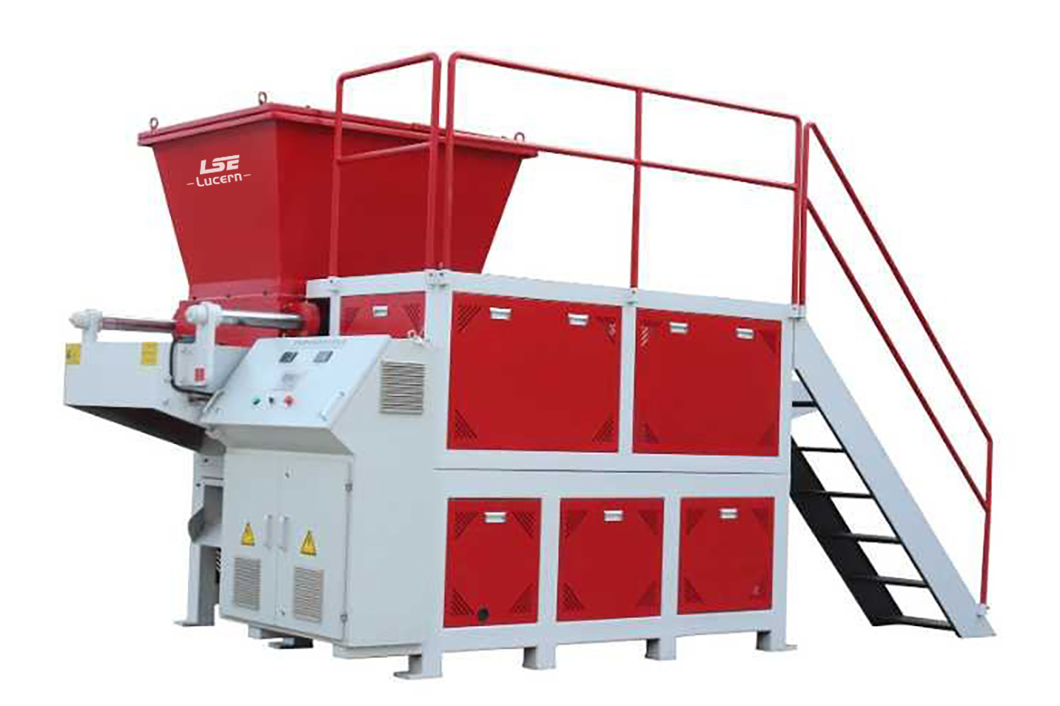 Single Shaft Shredder Line for Woven Bags.mp4
